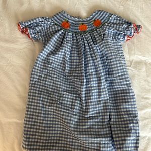 Smocked Pumpkin Dress 24 mo